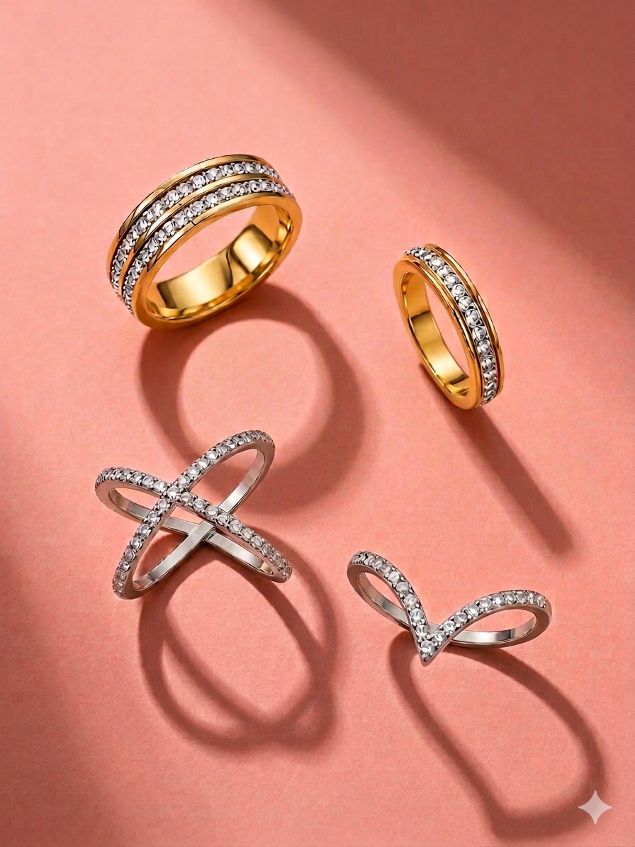 18k gold plated Finger Rings