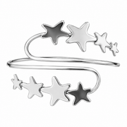 Silver Star Wrap Arm Cuff for Women – Celestial Statement Armlet
