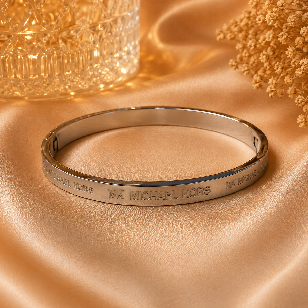 Classic Silver Engraved Bangle Bracelet