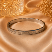Classic Silver Engraved Bangle Bracelet