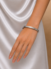 Classic Silver Engraved Bangle Bracelet
