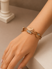 Luxe Butterfly Rose Gold Cuff Bracelet