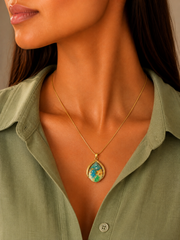 Ocean Pearl Drop Pendant Necklace – Anti Tarnish Stainless Steel