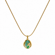 Ocean Pearl Drop Pendant Necklace – Anti Tarnish Stainless Steel