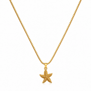 Ocean Starfish Gold Pendant Necklace – Anti Tarnish Stainless Steel