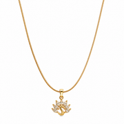 Crystal Swan Gold Pendant Necklace – Anti Tarnish Stainless Steel