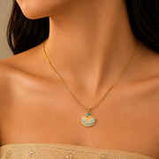 Ocean Shell Pearl Gold Pendant Necklace – Anti Tarnish Stainless Steel