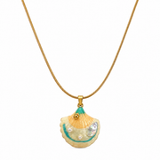 Ocean Shell Pearl Gold Pendant Necklace – Anti Tarnish Stainless Steel