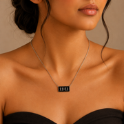 11:11 Silver Manifestation Bar Necklace – Anti Tarnish Stainless Steel