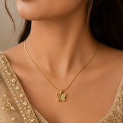 Luxe Butterfly Gold Pendant Necklace – Anti Tarnish Stainless Steel Chain