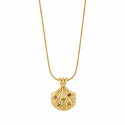 old Seashell Pendant Necklace – Anti Tarnish Stainless Steel Necklace for Women