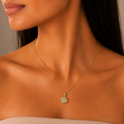 Celestial Crystal Orbit Pendant Necklace – Anti Tarnish Stainless Steel