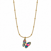Aurora Butterfly Pendant Necklace – Anti Tarnish Stainless Steel