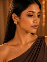 Golden Butterfly Stud Earrings – Anti Tarnish Stainless Steel