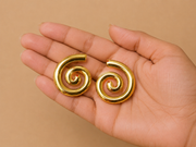 Infinity Spiral Gold Stud Earrings – Anti Tarnish Stainless Steel