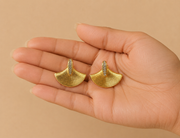 Celestial Arc Gold Stud Earrings – Anti Tarnish Stainless Steel