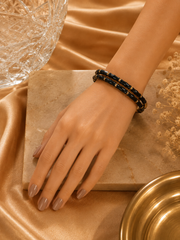 Bamboo Luxe Gold Accent Bangle – 5 Colors