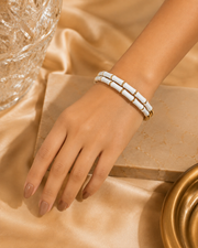 Bamboo Luxe Gold Accent Bangle – 5 Colors