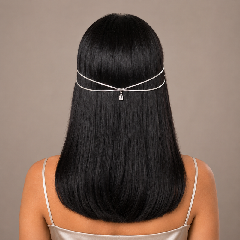 Delicate Double Layer Hair Vine – Anti Tarnish Bridal Hair Accessory (Silver & Golden)