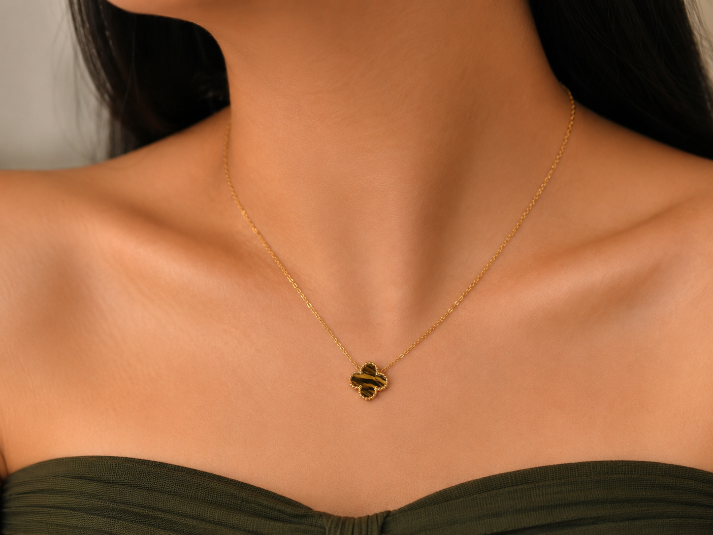 Étoile Clover Necklace – 18K Gold Plated