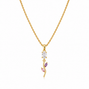 Tulip Grace Pendant Necklace – 18K Gold Plated