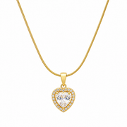 Celeste Heart Necklace – 18K Gold Plated