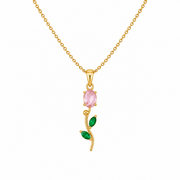 Tulip Grace Pendant Necklace – 18K Gold Plated