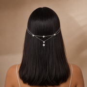 Minimal V stone hairlet (Golden and Silver)