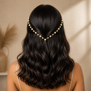 Elegant Pearl AD hairlet (Golden and Silver)