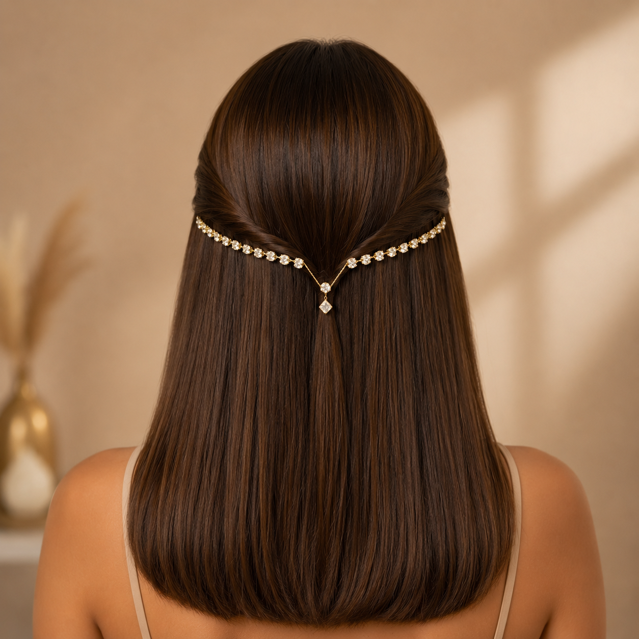 V shape AD Hairlet (Golden and Silver)