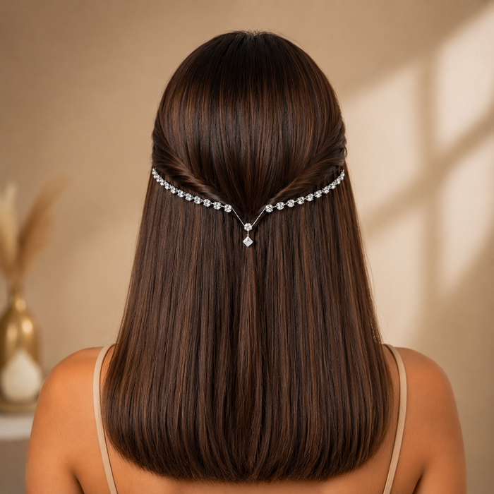 V shape AD Hairlet (Golden and Silver)
