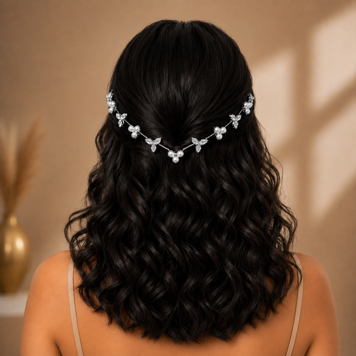 Pearl AD Party hairlet (Golden and Silver)