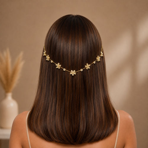 7 Flowers AD Hairlet (Golden and Silver)