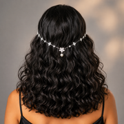 Floral AD leaves Hairlet (Silver)