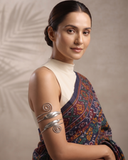 Flowing Grace Arm Cuff (Silver)