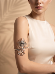 Solara Arm Cuff (Silver)