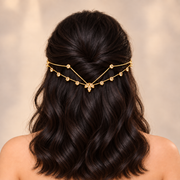 Crystal V Hairlet (Silver and Gold)