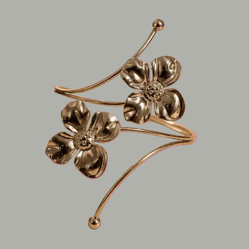 TWIN BLOOM ARMCUFF (SILVER)