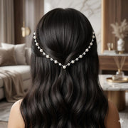 Elegant Pearl AD hairlet (Golden and Silver)