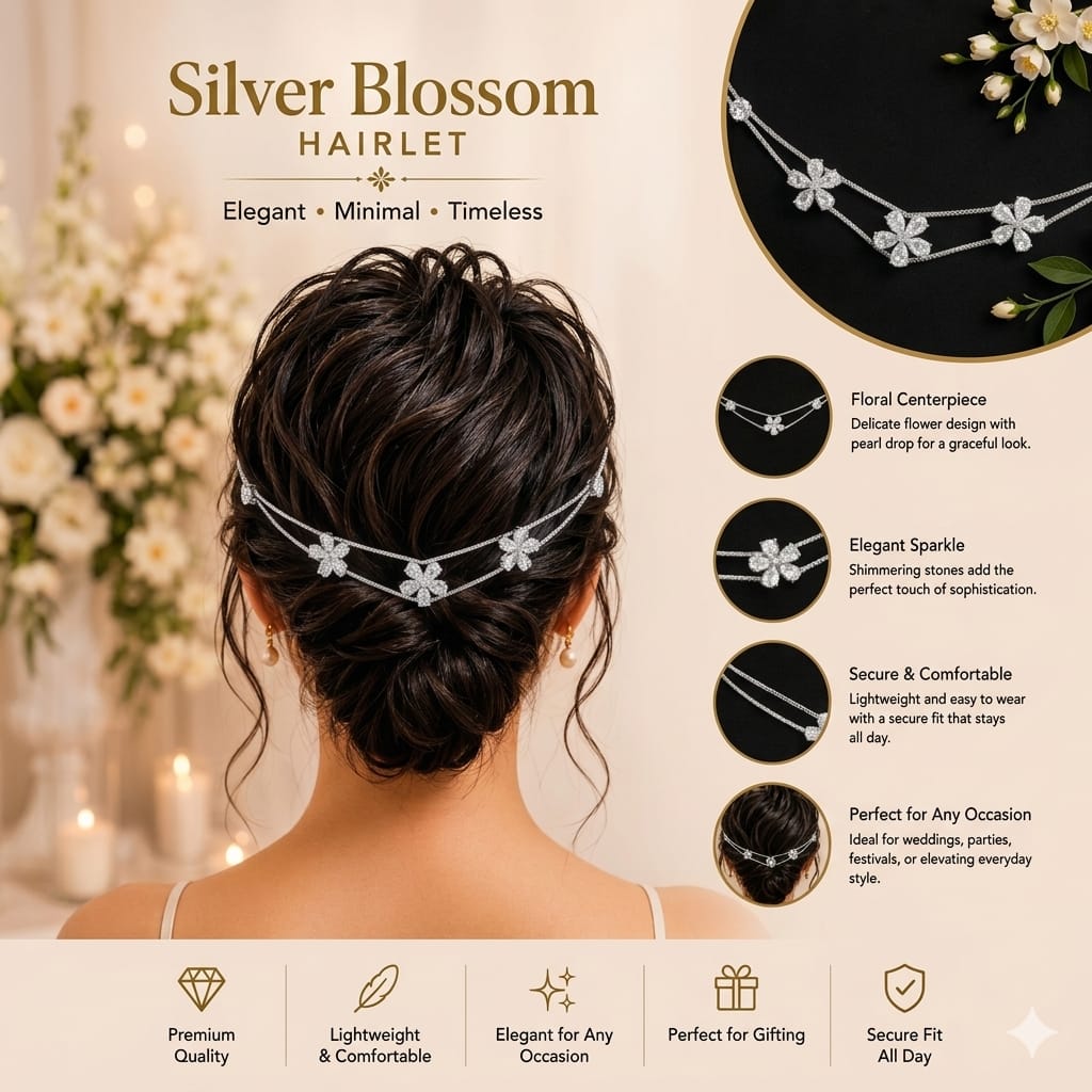 3 flower AD hairlet