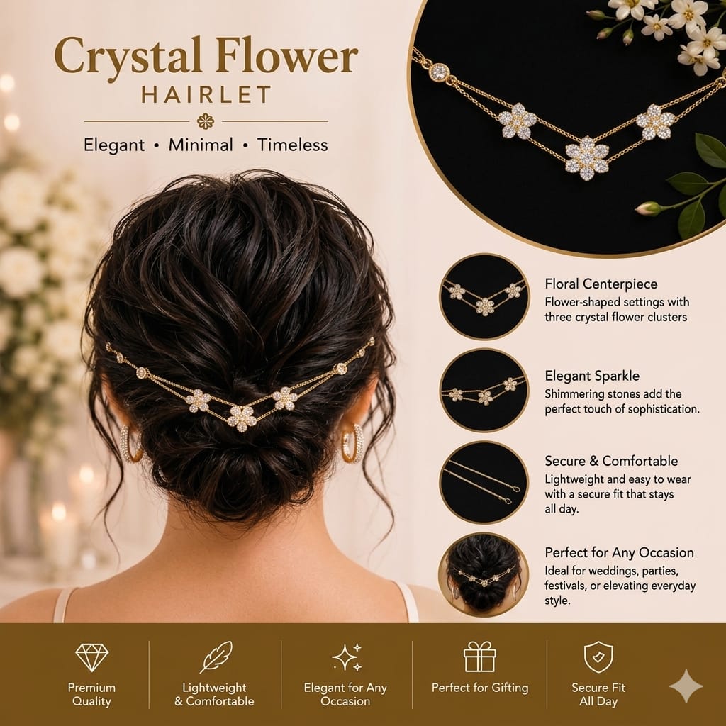 3 flower AD hairlet