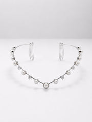 Elegant Pearl AD hairlet (Golden and Silver)