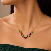Élysian Vine Necklace – 18K Gold Plated