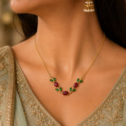 Élysian Vine Necklace – 18K Gold Plated