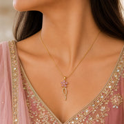 Pink Blossom Grace Pendant Necklace
