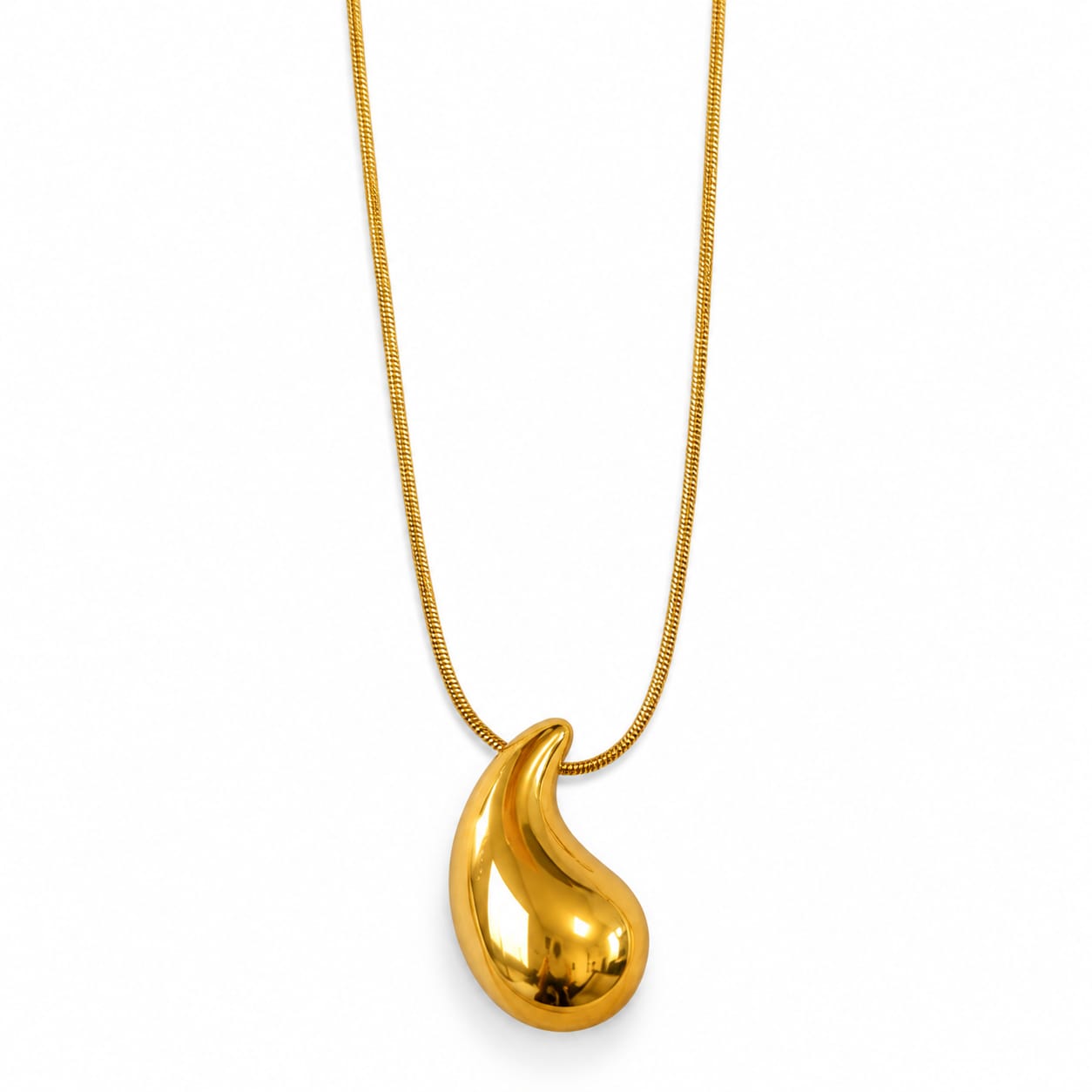 Auréa Sculpted Drop Pendant Necklace