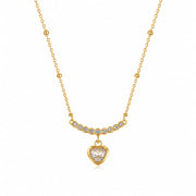 Aurora Crystal Heart Necklace