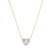 Éclat Solitaire Heart Necklace