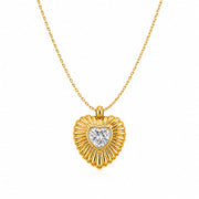 Celestial Radiance Heart Necklace