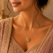 Celestial Radiance Heart Necklace